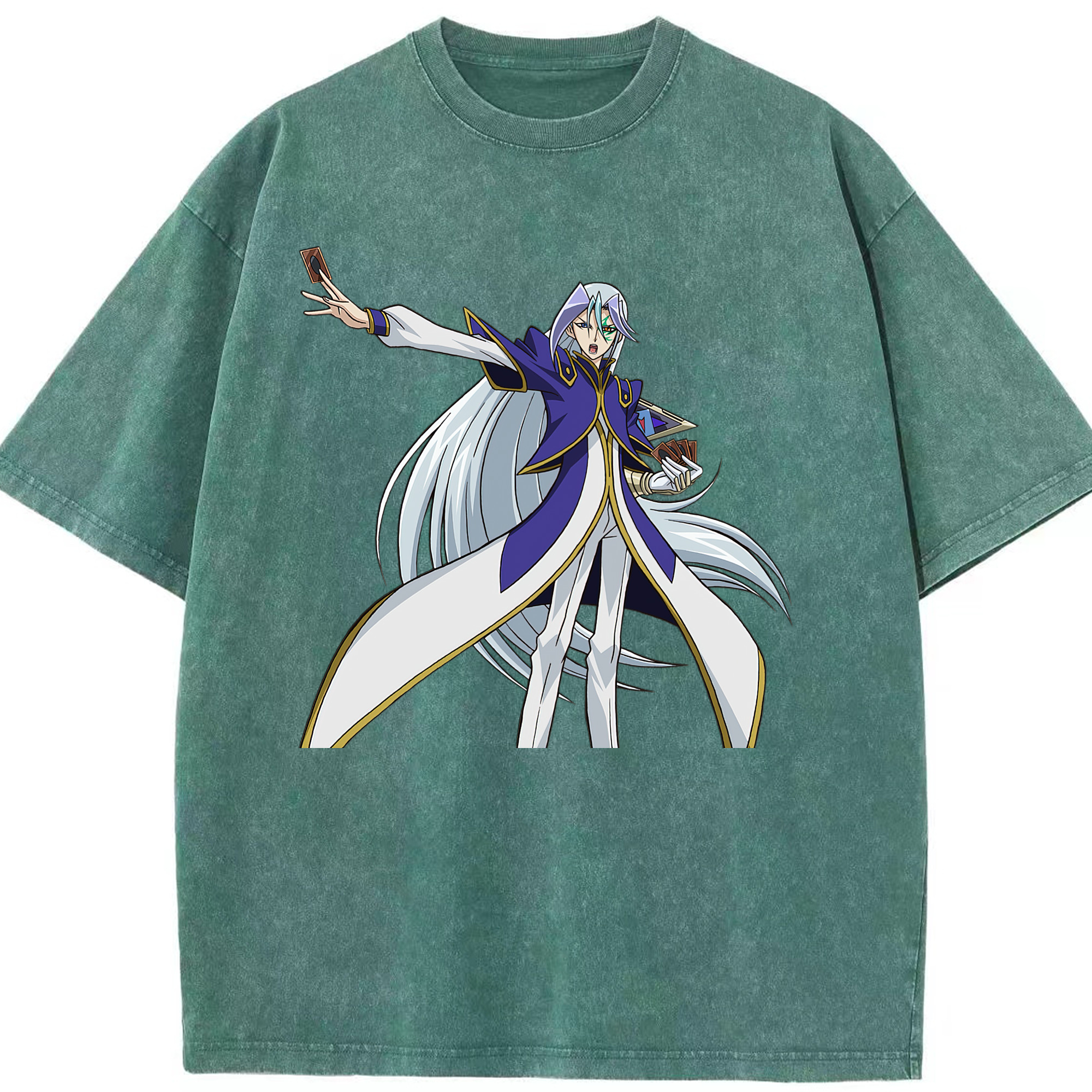 （画像用） 遊☆戯☆王 Yu-Gi-Oh! 綿100% ヴィンテージ風 半袖Tシャツ（フロントプリント）